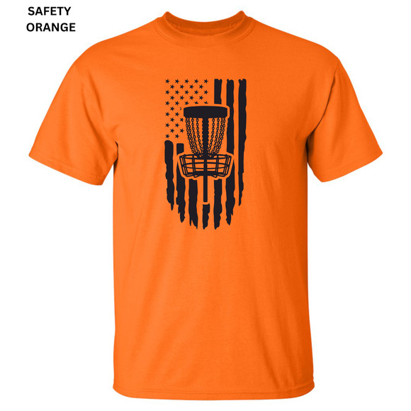 Disc Golf T-Shirt PATRIOTIC AMERICAN FLAG Shirt Choose SZ COLOR - Picture 14 of 16